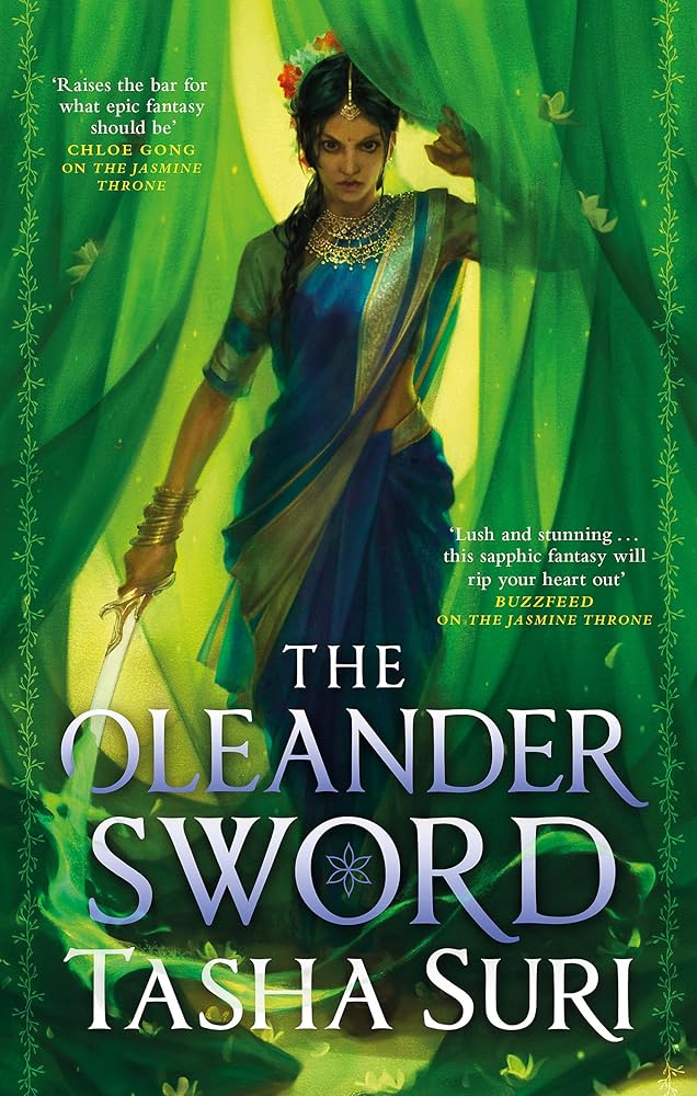 The Oleander Sword: sequel to the World Fantasy Award-winning sapphic fantasy The Jasmine Throne cover image