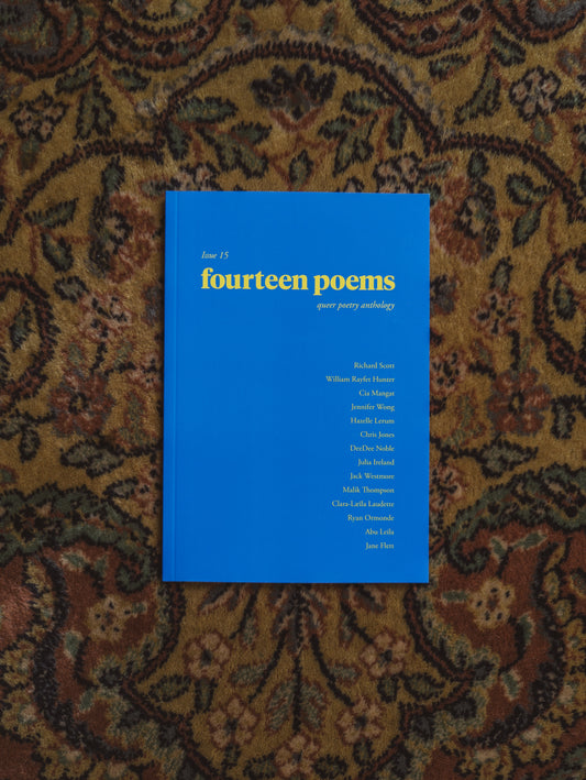 fourteen poems Issue 15: a queer poetry anthology
